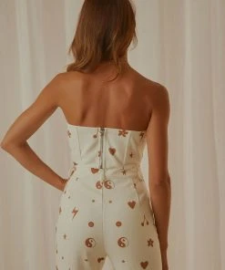 Peppermayo Exclusive Fashion Flashback Bustier - Chocolate 90s Motif -Peppermayo cloth-shop 3f6be42b94d54770955c55c3927446fa scaled