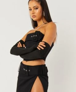 Peppermayo Exclusive Paten Bustier - Black