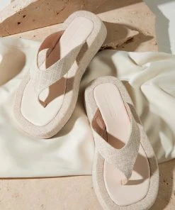 Cult Avenue Pixie Sandal - Oatmeal Linen -Peppermayo cloth-shop 43b1ce6f68a7451790755c04500988c4 scaled