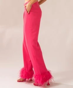Peppermayo Exclusive Shake It Off Feather Pants - Magenta -Peppermayo cloth-shop 445b4b90747f4bf4897beb3464dd49bb