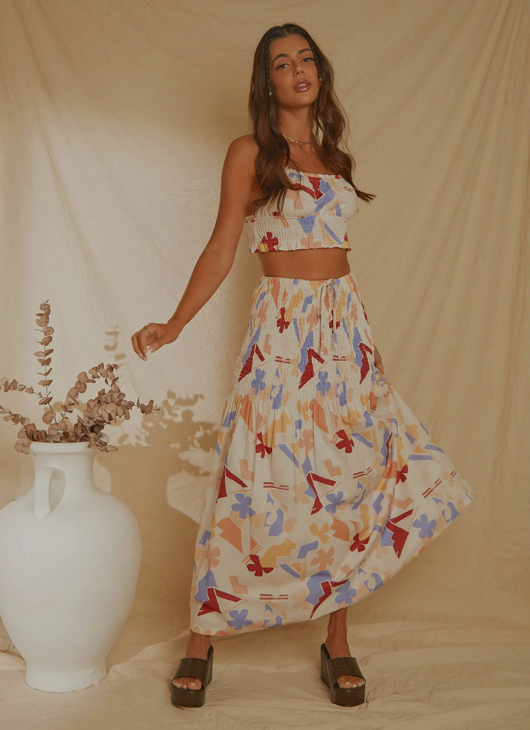 Peppermayo Exclusive Lost Palms Maxi Skirt - Abstract Resort 1 Peppermayo Exclusive Lost Palms Maxi Skirt - Abstract Resort
