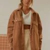 Nude Lucy Paige Corduroy Shacket - Coffee