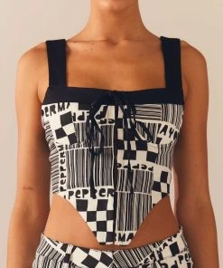 Peppermayo Exclusive Play It Louder Bustier Top - Barcode -Peppermayo cloth-shop 46c7428f0ebe4624a10979534c50c0a8 scaled