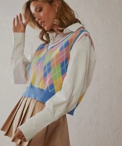 Peppermayo 90s Inspired Sweater - Multi Coloured -Peppermayo cloth-shop 470041d6ee144fc8b8a231e62dcecf17