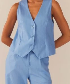 Peppermayo Exclusive Cloud Dancer Linen Vest Top - Sea Breeze 11 Peppermayo Exclusive Cloud Dancer Linen Vest Top - Sea Breeze -Peppermayo cloth-shop 47644ac155f24f9588370c3471f3c39a scaled
