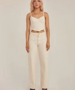 Riley Hubatka X Peppermayo Sundown Vibes Drill Bustier - Ivory -Peppermayo cloth-shop 47d309a690ad4ce090146268134f1456 scaled