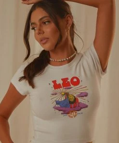 Wrangler Leo Baby Tee - White