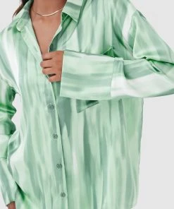 4TH & RECKLESS Norma Shirt - Green Dye Print 10 4TH & RECKLESS Norma Shirt - Green Dye Print -Peppermayo cloth-shop 4be4736821a149af8921fe996382f40f