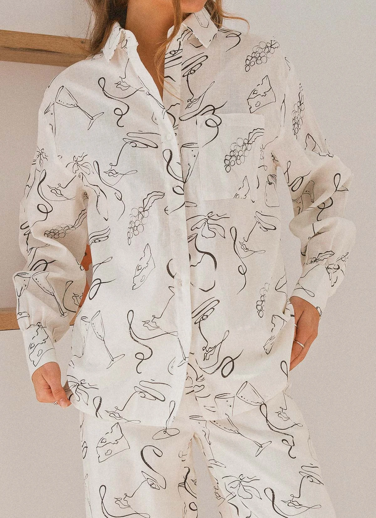 Peppermayo X Rikki Day Ciao Linen Long Sleeve Shirt - Apertivo 6 Peppermayo X Rikki Day Ciao Linen Long Sleeve Shirt - Apertivo - Image 6