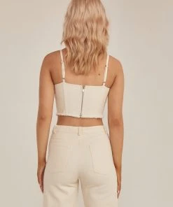 Riley Hubatka X Peppermayo Sundown Vibes Drill Bustier - Ivory -Peppermayo cloth-shop 4d6f50f0fd5b4faca510db4cf698bfa8 scaled