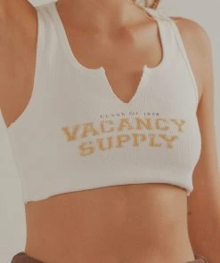 Vacancy Supply Outtakes Ribbed Tank - Off White