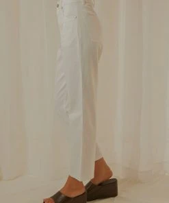 Afends Shelby Hemp Twill High Waist Pant - White -Peppermayo cloth-shop 511608dc9c6d4ffd8d44fa5df8b9ac6e scaled