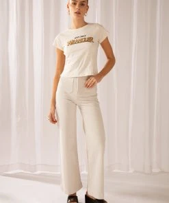 Wrangler The Highway Tee - Ecru -Peppermayo cloth-shop 523839cba5bd44b59f5ffbd690a83d78