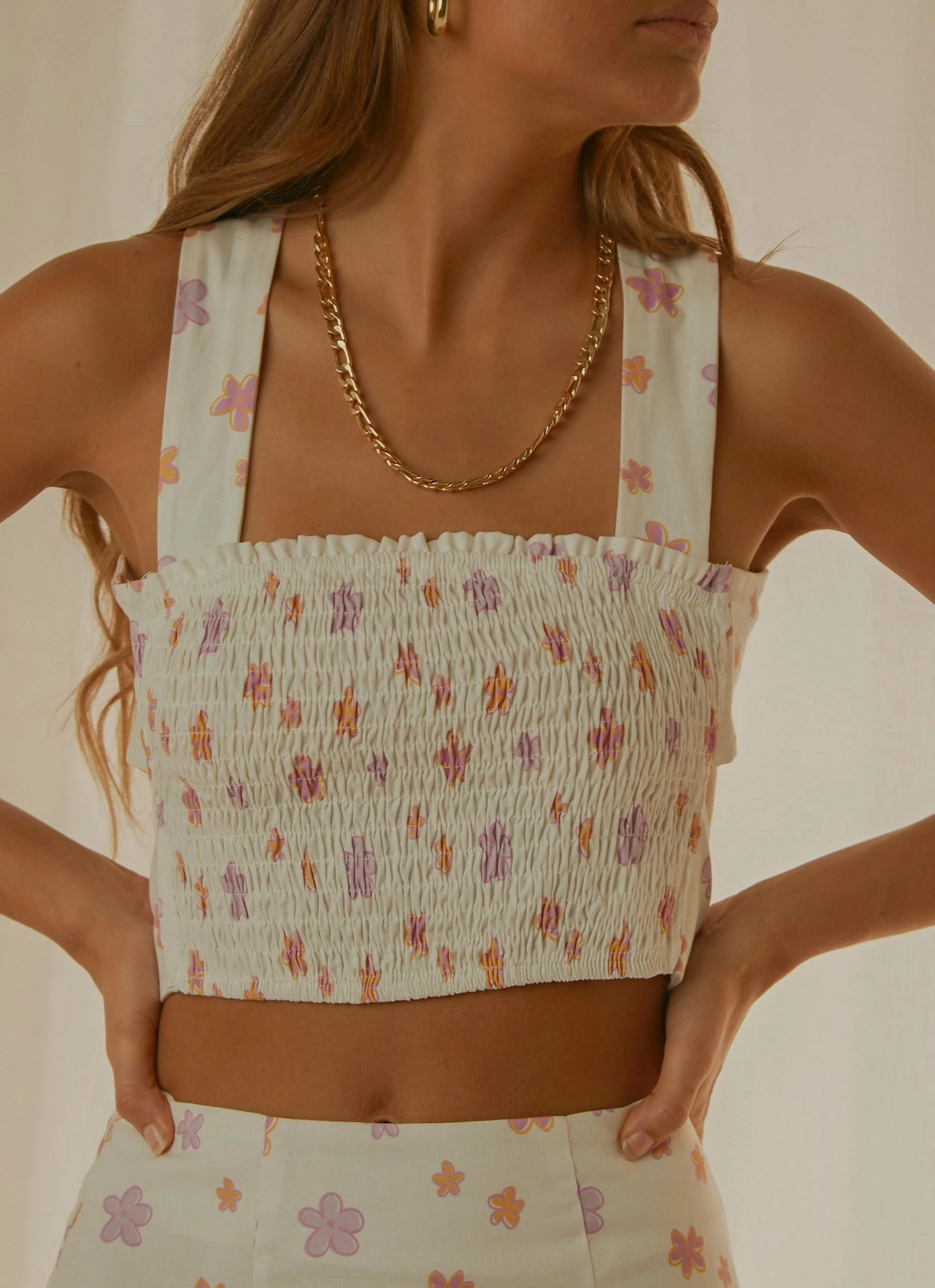 Peppermayo Exclusive Lost Picnics Linen Crop - Pink Wild Poppies 1 Peppermayo Exclusive Lost Picnics Linen Crop - Pink Wild Poppies