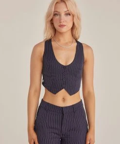 Riley Hubatka X Peppermayo Dance Town Vest Top - Pinstripe -Peppermayo cloth-shop 550881ebaef34da89c3e1127be346685 scaled