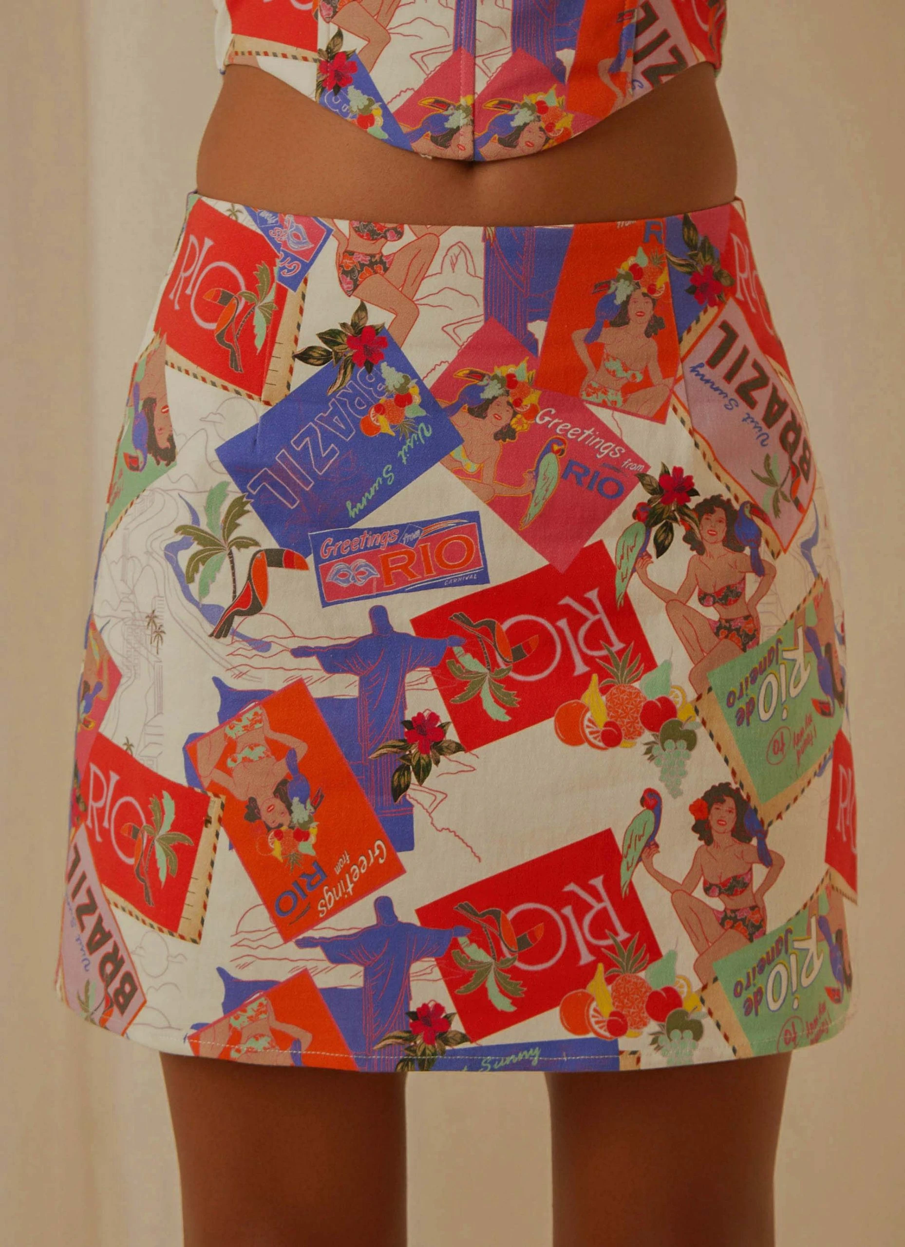 Peppermayo Exclusive Rooftop Drinks Mini Skirt - Stamp Travels 1 Peppermayo Exclusive Rooftop Drinks Mini Skirt - Stamp Travels