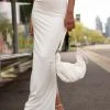 Silk X Peppermayo Creme De La Claye Rib Maxi Skirt - Porcelain