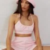 Peppermayo Exclusive Positano Terry Crop - Pink