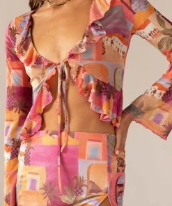 Peppermayo Exclusive Sweet And Sultry Tie Top - Sunset Building 11 Peppermayo Exclusive Sweet And Sultry Tie Top - Sunset Building -Peppermayo cloth-shop 60c717a83f084d1097fb27b3396d31e1