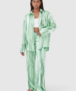 4TH & RECKLESS Norma Shirt - Green Dye Print 9 4TH & RECKLESS Norma Shirt - Green Dye Print -Peppermayo cloth-shop 626ba91143af45d2b8e01543ad6d4219