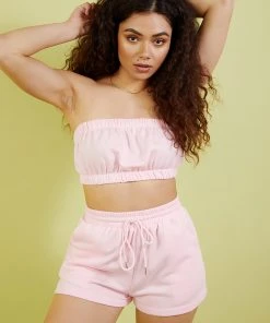 Peppermayo Centre Mark Crop - Pink