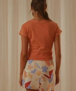 Lee Piped Baby Tee - Coral Gold -Peppermayo cloth-shop 65b80f380ba146a397645c39e59c313b scaled