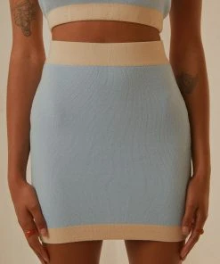 Peppermayo Exclusive Sunday Morning Knit Mini Skirt - Baby Blue 9 Peppermayo Exclusive Sunday Morning Knit Mini Skirt - Baby Blue -Peppermayo cloth-shop 65f49d7f41fd4e1fb7dc80047a915fed