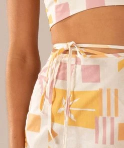 Peppermayo Exclusive Seaside Sweethearts Wrap Mini Skirt - Under The Palms -Peppermayo cloth-shop 66ee3778bf0247dfbd6e7da126ace0c3