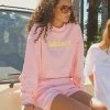 Vacancy Supply Arrival Cropped Jumper - Pink Soda
