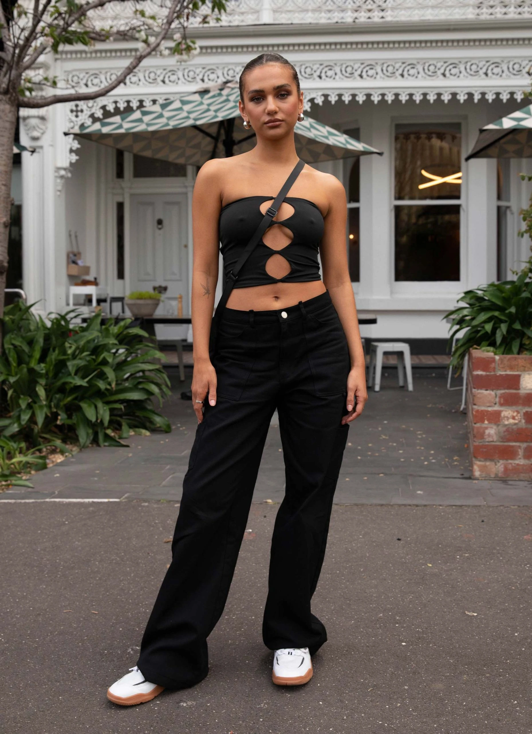 Silk X Peppermayo Uncommon Lowrise Cargo Pants - Shadow 6 Silk X Peppermayo Uncommon Lowrise Cargo Pants - Shadow - Image 6