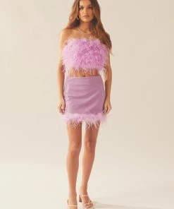 Peppermayo Exclusive The Night Is Ours Feather Crop - Lilac Love -Peppermayo cloth-shop 6b9ac9c09332492e8979c47bff2a1ce3