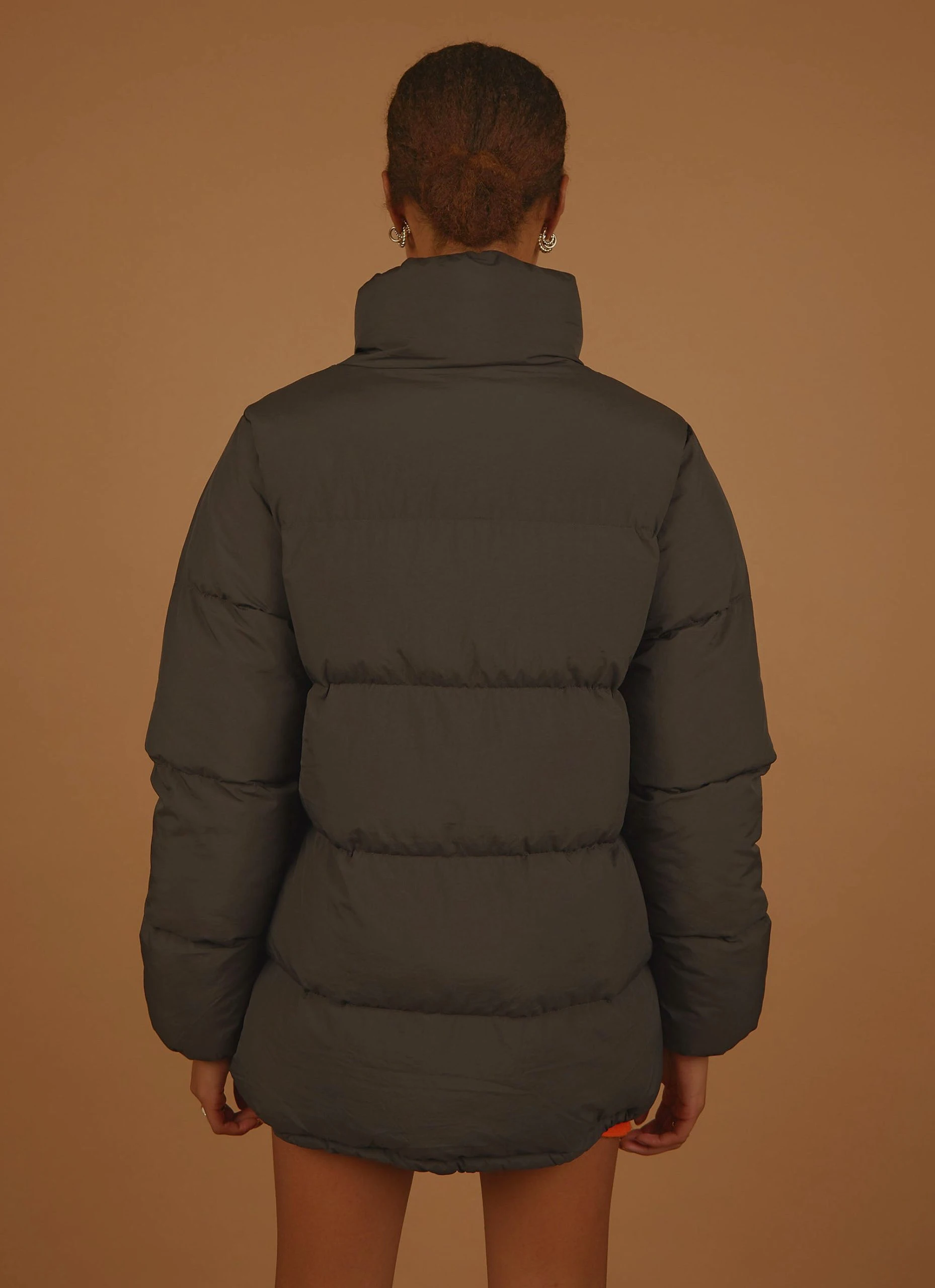 Nude Lucy Topher Longline Puffer - Coal 6 Nude Lucy Topher Longline Puffer - Coal - Image 6