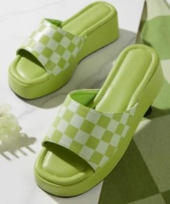 Cult Avenue Kimora Mule - Lime Checkerboard -Peppermayo cloth-shop 6be2b86f8fdb44789b1c746209a6ab32 scaled
