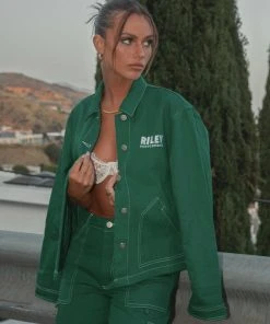 Riley Hubatka X Peppermayo Pit Stop Drill Shirt - Military Green -Peppermayo cloth-shop 6c3cf11264f64bc39c37de8ebcf77127 scaled