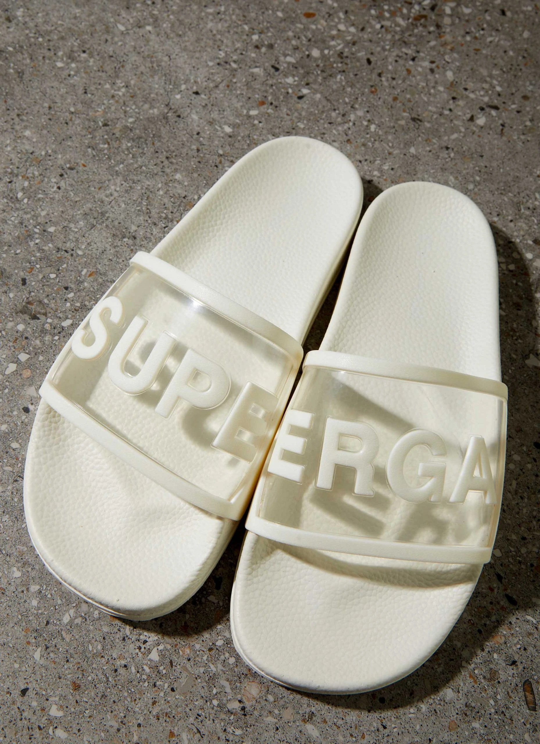 Superga 1908 Slides Clear Identity - X1I White Avorio 2 Superga 1908 Slides Clear Identity - X1I White Avorio - Image 2