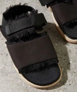 Superga 1911 Fringed Sandal Organic Canvas Rope - 005 Black -Peppermayo cloth-shop 6c62945eb1364b5f9a00e2e7d6b044bd scaled