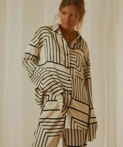 4TH & RECKLESS Norma Shirt - Black And White