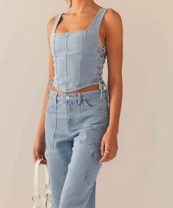 Peppermayo Exclusive Giddy Up Denim Bustier Top - Subdued Blue -Peppermayo cloth-shop 6fe0e2782020494086ef52fbd1a1aa25 scaled