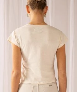 Wrangler The Highway Tee - Ecru -Peppermayo cloth-shop 7172cdb01f0540bd998973d5c2e1c523