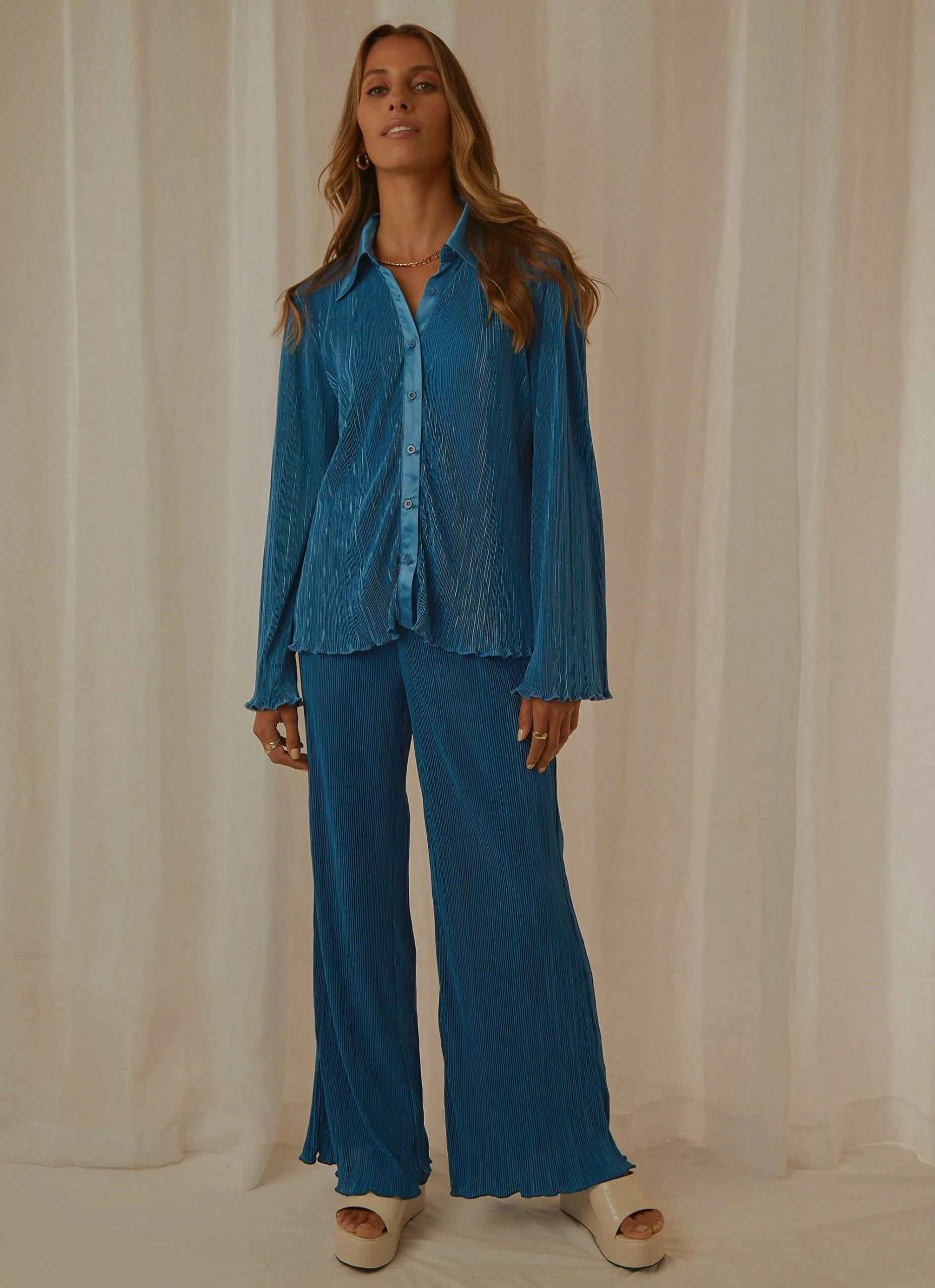 Peppermayo Exclusive Change Of Pace Shirt - Cobalt 2 Peppermayo Exclusive Change Of Pace Shirt - Cobalt - Image 2