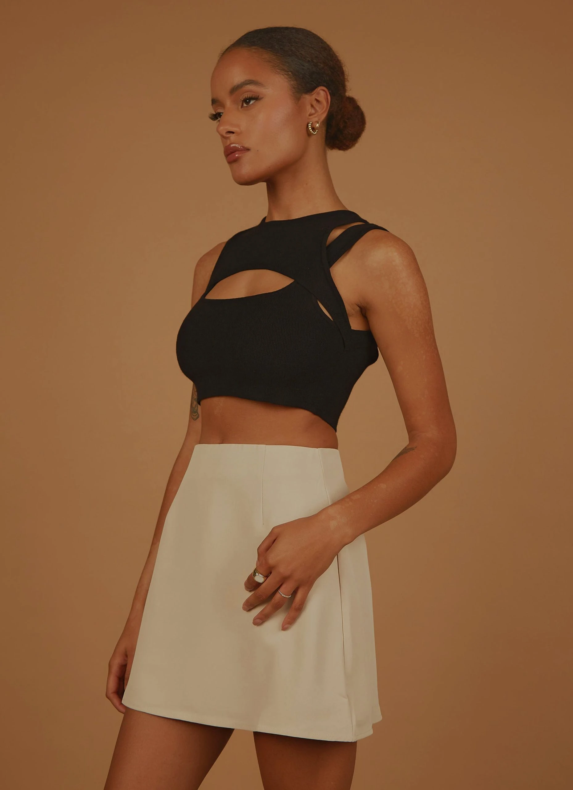 Peppermayo Exclusive Gigi Girl Knit Crop - Black 5 Peppermayo Exclusive Gigi Girl Knit Crop - Black - Image 5