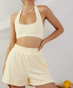 Peppermayo Exclusive Voyage Terry Halter Crop - Yellow 10 Peppermayo Exclusive Voyage Terry Halter Crop - Yellow -Peppermayo cloth-shop 75f943e6bdcb4c1386a5ee23f12386de