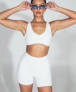 LaHana Swim Pippa Crop - Ribbed White