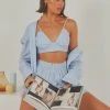 Peppermayo Exclusive Coasting Bralette - Blue & White Stripe