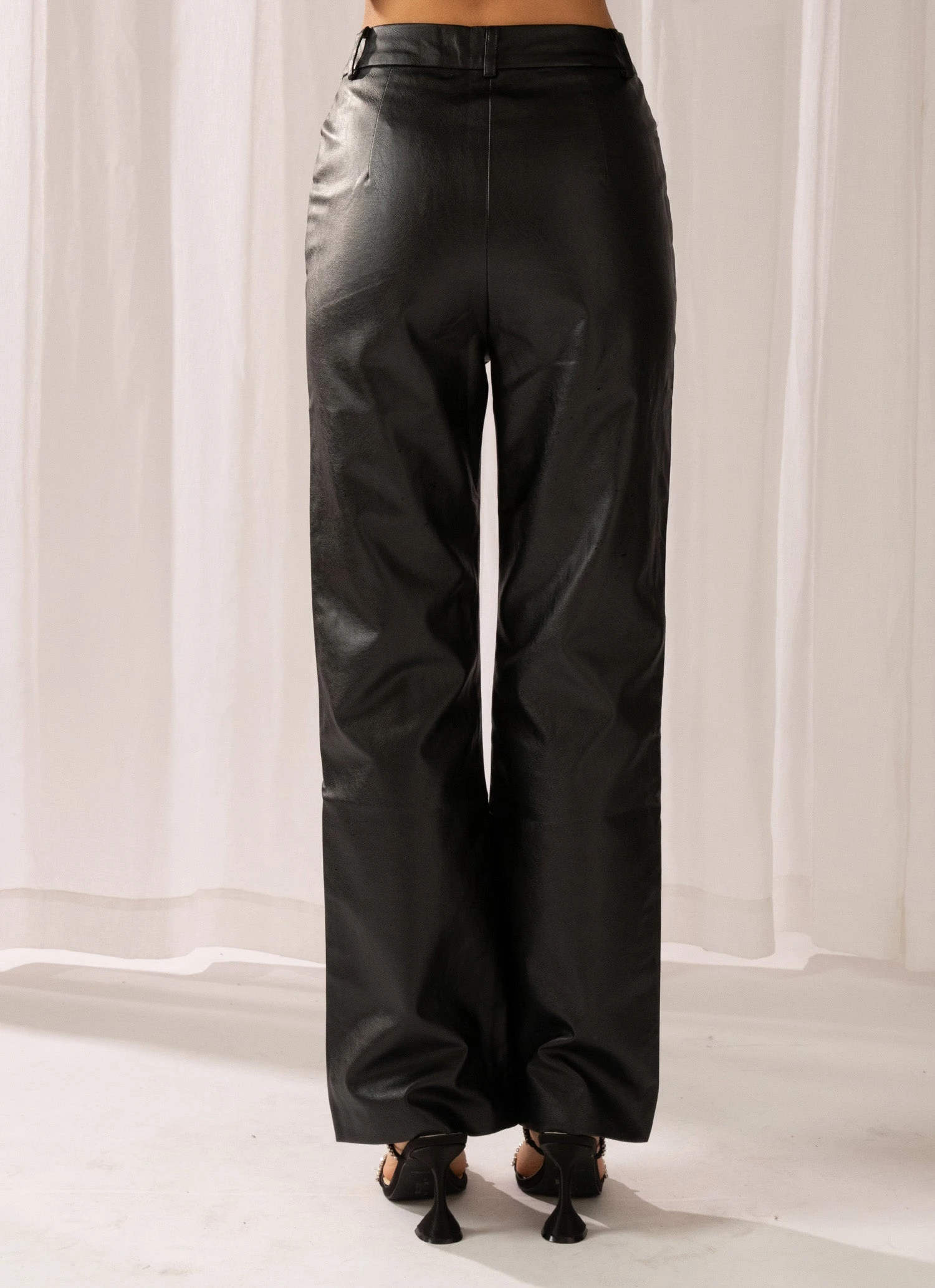 Peppermayo Exclusive Bad To The Bone PU Pants - Black 6 Peppermayo Exclusive Bad To The Bone PU Pants - Black - Image 6