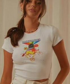 Wrangler Sagittarius Baby Tee - White