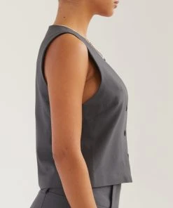 Silk X Peppermayo Cartwright Vest Top - Gunmetal Grey 12 Silk X Peppermayo Cartwright Vest Top - Gunmetal Grey -Peppermayo cloth-shop 7a272c7e35f54f8dabf6bee58d1066cb scaled