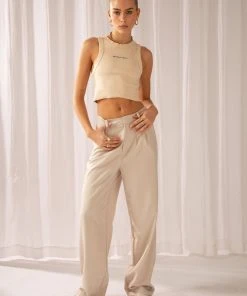 Abrand A Heather Singlet - Latte -Peppermayo cloth-shop 7a35a7fd47564fb8abb57e01739f0c80