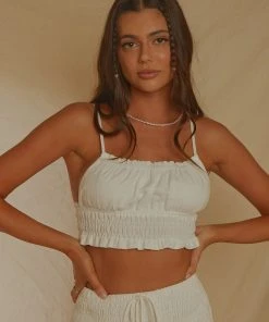 Peppermayo Exclusive Spring Melodies Top - White -Peppermayo cloth-shop 7cb822ffe21f45fc9cf87fb2e857e1ad scaled