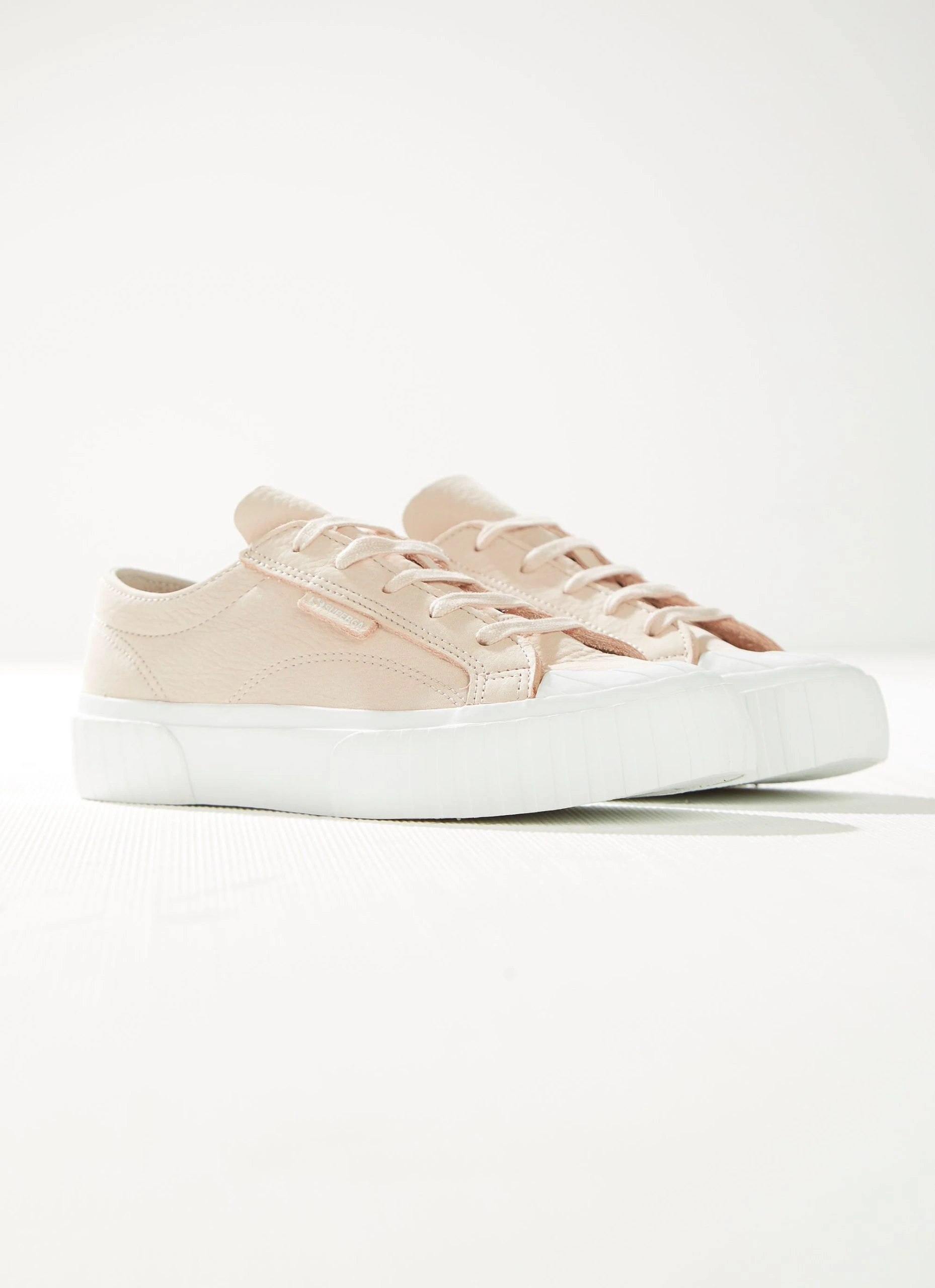 Superga 2630 Stripe Buttersoft Sneaker - Pink Peach Blush 4 Superga 2630 Stripe Buttersoft Sneaker - Pink Peach Blush - Image 4